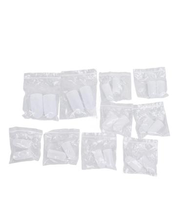 Soft Silicone Toe Cushion Tube - 10 Pairs Toes Protector for Friction Prevention and Pain Relief - Buy Online on SooperMarket.com