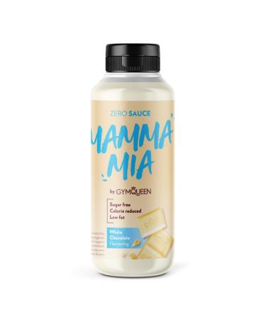 Gymqueen Mamma Mia Zero sauce 265ml white chocolate reduced calories and low in fat perfect topping for refining dishes and desserts White chocolate 265 ml (1 Pack)