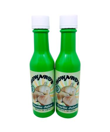Howards Garlic Juice 5 oz Bottles - 2 Pack with WYKED YUMMY 4-in-1 Measuring Spoon - Buy Online on SooperMarket.com