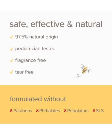 Burt's Bees Baby Shampoo & Wash - Fragrance & Tear Free - 21oz, Unscented & All Natural | Sensitive Body Care - Buy Online on SooperMarket.com