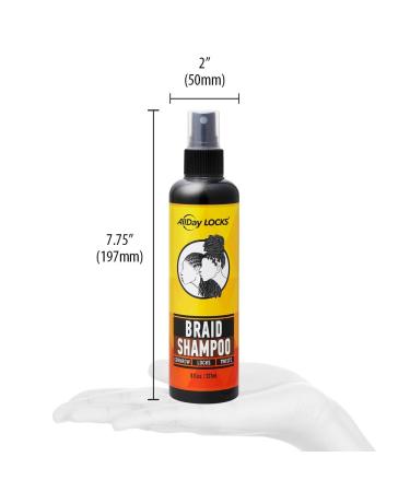AllDay Locks Rinse-Free Shampoo | Refreshing Formula for Locs Braids & Weaves | 8 oz - Eliminates Itchiness & Dryness - Buy Online on SooperMarket.com
