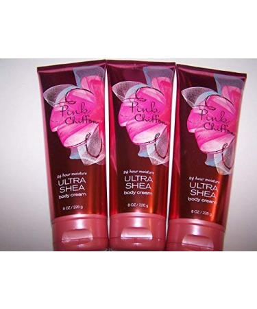 Pink Chiffon Triple Moisture Body Cream Lot of 3