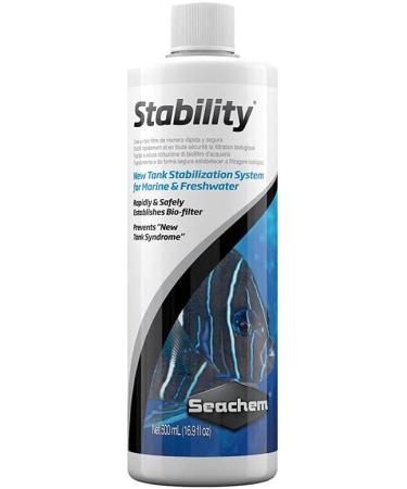 Seachem Stability Fish Tank Stabilizer 500ml - Freshwater & Marine Aquarium Solution - Buy Online on SooperMarket.com
