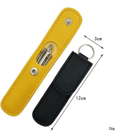 Earwax Cleaner Tool Set Earwax Removal Set Earwax Removal Kit for Adults One Set Includes 6 Pieces (3 pcs yellow leather package) 3 pcs Yellow Leather Package - Buy Online on SooperMarket.com