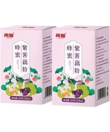 Purple Potato Black Sesame Grain Lotus Root Powder Nutritious and Healthy Breakfast Healthy and Full Meal Replacement Porridge with Fruit Nuts (Honey Purple Potato Lotus Root Noodles 3 box) Honey Purple Potato Lotus Root Noodles 3 box - Buy Online on SooperMarket.com