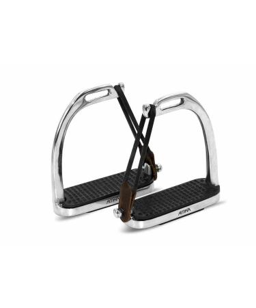 AMKA safety stirrups made of stainless steel with joint flexible stirrups 10 cm 12 cm 13 cm tread