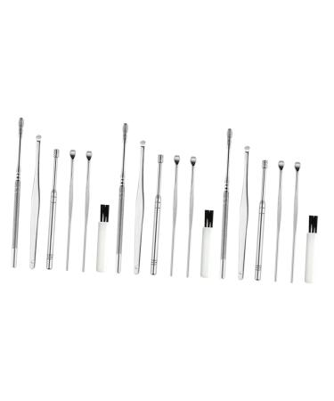 3 Sets 6-Piece Ear Cleaning Set Stainless Steel Set Ear Cleaner for Lipgloss Sets Earwax Remover Ear Care Kit Ear Wax Picker Stainless Steel Ear Pick Ear Wax Removal Tool LED
