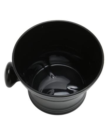 Buy Large Black Shaving Soap Bowl - Lightweight Plastic Shaving Mug for Men | International Shipping Available - Buy Online on SooperMarket.com