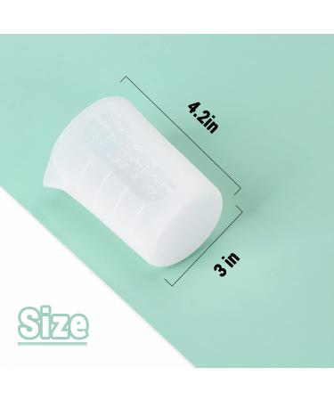 250ml Silicone Measuring Cups Set - Nonstick & Reusable for Epoxy Resin, Casting, Jewelry Making - Gartful 4 PCS - Buy Online on SooperMarket.com