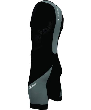 Kona II Men's Sleeveless Triathlon Suit with Storage Pocket - Small Charcoal/Black - Buy Online on SooperMarket.com