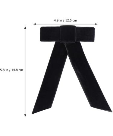 Minkissy Satin Ribbon Hair Bow Big Hair Bows Bowknot Hair Scrunchies Hair Barrettes Collection for Women Girls (Black) Women's Fashion Scarves - Buy Online on SooperMarket.com