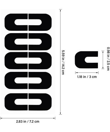 FRCOLOR 100 Sheets Protective Film Anti-Leak Sticker Nail Protection for Fingers Protective Film Edge Sticker Nail Polish Tape Patch Protective Case 3.00X2.50X0.10CM As Shown - Buy Online on SooperMarket.com