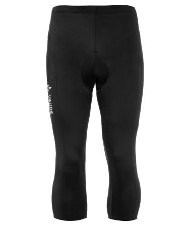 VAUDE Men's Active 3/4 Pants - Cycling pants men padded M Black Uni