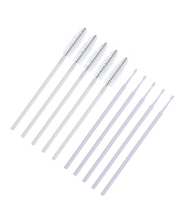 NOLITOY 30pcs Cotton Lash Brush Lash Tool False Lash Mascara Makeup Tools Brow Brush Lash Md Serum Mascara Brush Wand for Lashes Mascara Brush0 Eyelash Pp Auxiliary Tool White 10X1cm White