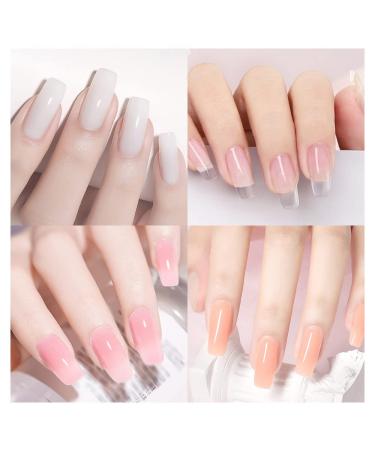 Lofuanna Transparent Poly Nagel Gel 15ml 2 | Builder Gel for Nail Extensions & Strengthening | UV/LED Professional Manicure Repair - C03 - Buy Online on SooperMarket.com