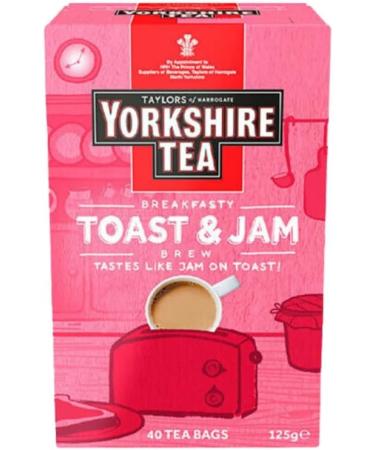Tea Variety Bundle Containing Yorkshire Tea Malty Biscuit 125g Toast & Jam 125g Decaf Bedtime 100g 40 tea bags each (6 Pack) - Buy Online on SooperMarket.com