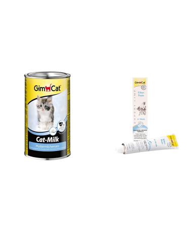 Gimcat Cat -Milk breast milk substitute - vitamin -rich cat milk with taurine and calcium - 1 can & expert line kitten paste -1 tube (1 x 50 g)