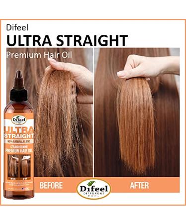 Difeel 99% Natural Premium Ultra Straight Hair Oil - 8 oz | Best for All Hair Types | Fast International Shipping - Buy Online on SooperMarket.com