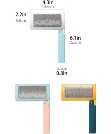 Pet Hair Lint Roller - 2 in 1 Sticky Hair Remover & Fluff Remover (300 Sheets 5 Refills) - Portable Fur Removal Tool for Sofa - Pink - Buy Online on SooperMarket.com