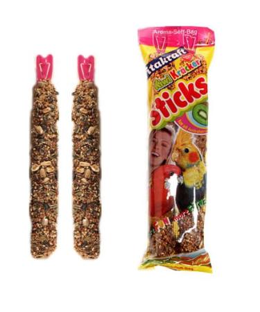 2 Australian Cockatiel Honey Sticks Treat 180g - Vitakraft (TP)(VITACHS)