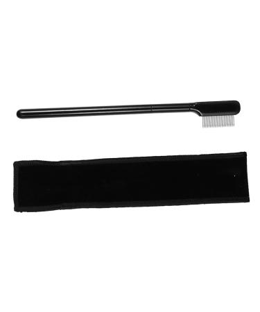 HAPINARY 1 Set Eyelash Comb Lash Tool Grooming Tool Eyelash Beauty Comb Metal Mascara Comb Make up Kit Eyebrow Brush Makeup Tool Makeup Brush Cloth Bag Woman Steel Needle