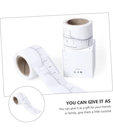 DOITOOL 1 roll Scale Measurer Auxiliary of Disposable Woman White Ruler Cosmetics Measuring Measure - Buy Online on SooperMarket.com