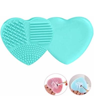Makeup Brush Silicone Heart-Shaped Makeup Brush Cleaning Brush Heart-Shaped Egg Brush Cleaning Tool Beauty Brush(Green) - Buy Online on SooperMarket.com