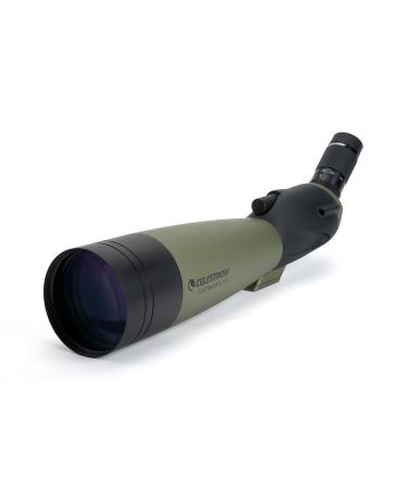 Celestron  Ultima 100 Angled Spotting Scope  22-66x Zoom Eyepiece  Multi-coated Optics for Bird Watching, Wildlife, Scenery and Hunting  Waterproof & Fogproof Includes Soft Carrying Case Ultima 100 - 45