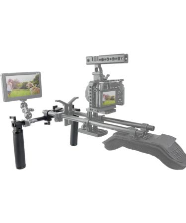 NICEYRIG Lens Handle Kit with 15mm Rod Clamp - 12 Long Rod for Video Camera Shoulder Rig - Buy Online on SooperMarket.com