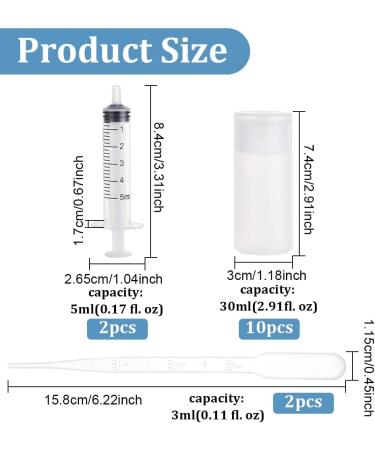 Benecreate 10 Pack 30ml Small Travel Bottles Refillable Plastic Cosmetic & Makeup Containers for International Shipping - Buy Online on SooperMarket.com