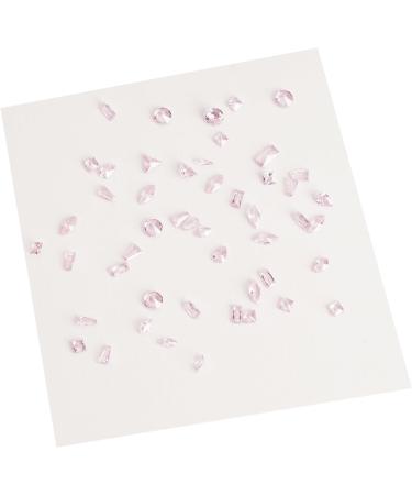 50pcs 3D Nail Pointed Bottom Glass Rhinestones Nails Art For Projects And Clothing Embellishments Nail Embellishments Translucent powder - Buy Online on SooperMarket.com