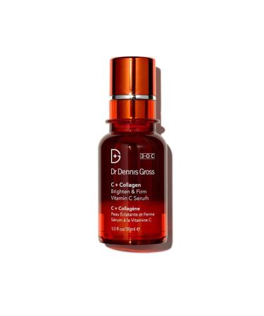 Dr. Dennis Gross C + Collagen Brighten & Firm Vitamin C Serum: for Dull Complexion  Wrinkles  Uneven Tone and Texture  1.0 fl oz