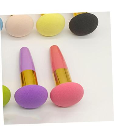 PLAFOPE Beauty Egg Brush Pen Makeup Powder Puff Makeup Sponges for Blending Make up Sponges for Face Cosmetic Sponge Foundation Sponge Brush Makeup Sponge with Handle Blending Sponges - Buy Online on SooperMarket.com