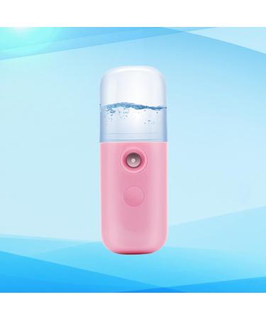 WOONEKY 2pcs USB Charging Steamer Mini Face Steamer Humidifier Face Sprayer Cool Facial Mister Pink - Buy Online on SooperMarket.com