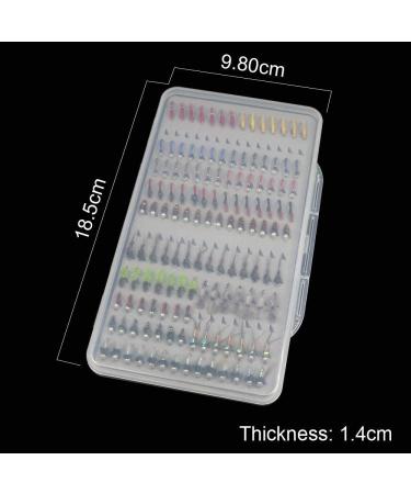 133pcs Ultra-Thin Portable Nymph Scud Midge Flies Kit with Box - Trout Fishing Fly Lures - Buy Online on SooperMarket.com