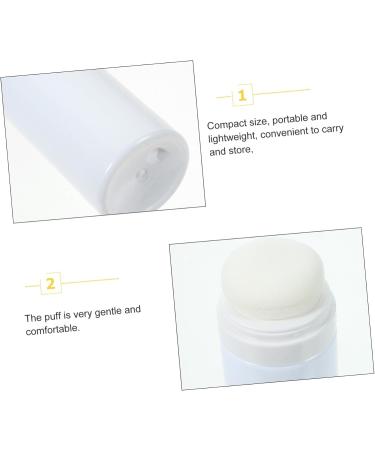 ibasenice Powder Puff Box Toiletry Travel Containers Powder Puffs for Face Powder Talcum Powder Holder Sponge White 14.8X4.8X4.8CM - Buy Online on SooperMarket.com