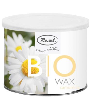 Ro.ial organic warm wax/depilatory wax can for hair removal - with chamomile extracts without mineral oil silicones parabens artificial fragrances and GMO - 400 ml!