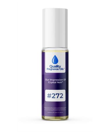 Quality Fragrance Oils' Impression #272 Inspired by Crystal Noir for Women (10ml Roll On) Crystal Noir for Women Impression #272 0.34 Fl Oz (Pack of 1)