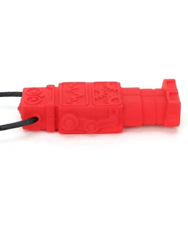 Buy Silicone Teether Necklace - Chew Pendant for ADHD Autism & Anxiety - Red Sensory Chew Toy for Kids & Adults | International Shipping - Buy Online on SooperMarket.com