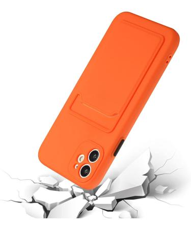 Tivenfezk Nadoli Silicone Case for Honor 50 - Ultra Thin Shockproof Scratch-Resistant Wallet TPU Cover with Credit Card Holder in Orange - Buy Online on SooperMarket.com