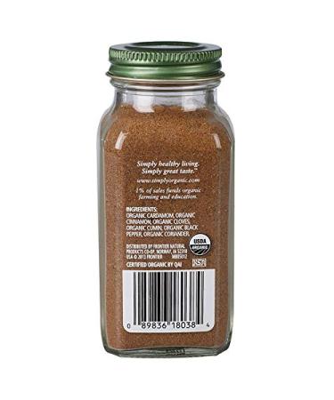 Simply Organic Garam Masala 3 oz | All-Natural Spices for Authentic Flavor - Buy Online on SooperMarket.com