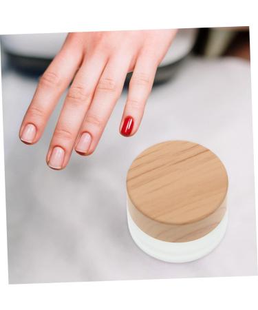 Mikinona Pen Wash Cup Nail Remover Bottle Crystal Nail Art Dappen Bowl Nail Art Dappen Cup Makeup Container Glass Containers Glass Craft Nail Art Cleaning Cup Tool Wood Frosted - Buy Online on SooperMarket.com