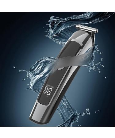 Buy Electric Hair Clipper Set with Digital Display - Cordless Hair Clipper & Scissors - 162mm Gray for Home Use - Buy Online on SooperMarket.com