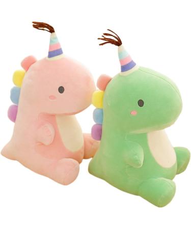 N/C Cartoon Dinosaur Plush Doll - Cute Stuffed Animal Toy Pillow for Kids & Adults (Pink 15cm x 23cm) - Buy Online on SooperMarket.com