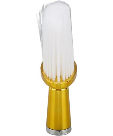 Neck Face Duster Brush Yellow Neck Duster with Electroplated Handle for Hair Cutting Skin Friendly Soft Bristles Brush for Removing Loose Hair Barber Cleaning Brush for Salon Home - Buy Online on SooperMarket.com