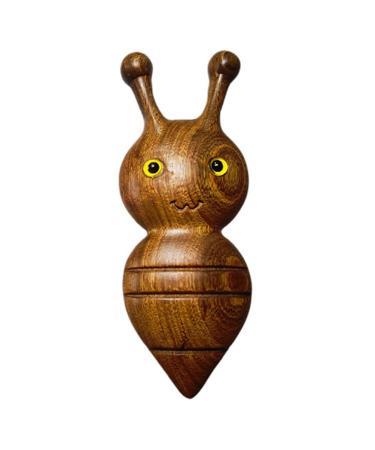 Beavorty Thin Face Massager Massage Comb Bee Shaped Facial Massager Face Massager Facial Relaxing Massager Shaping Wrinkle Scraper Creative Facial Massager Scraper Wooden Sandalwood Tool