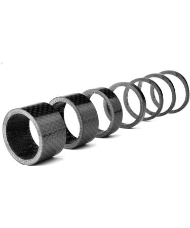 Fengek 15 Pcs Carbon Fiber Bicycle Headset Spacer Kit - 7 Sizes for 1-1/8 Inch Stem - 1mm to 20mm - Buy Online on SooperMarket.com