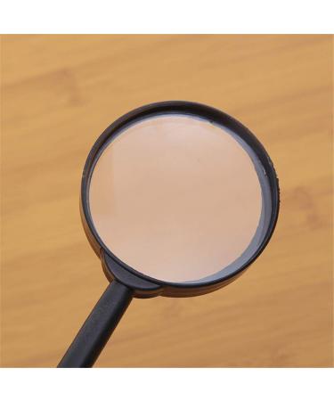 75mm Black Portable Magnifying Glass Magnifier for Reading Practical - Buy Online on SooperMarket.com