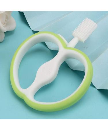 Baby Toothbrush Silicone Oral Care Fruit Shape Teeth Cleaner Toothbrush Children Kid for Baby Infants(green) - Buy Online on SooperMarket.com