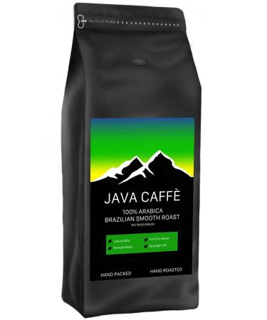 Java Caffe Brazilian Smooth Full Medium Roast Coffee Beans (1 x 1kg Bag) - Hand Crafted Artisan Coffee Beans